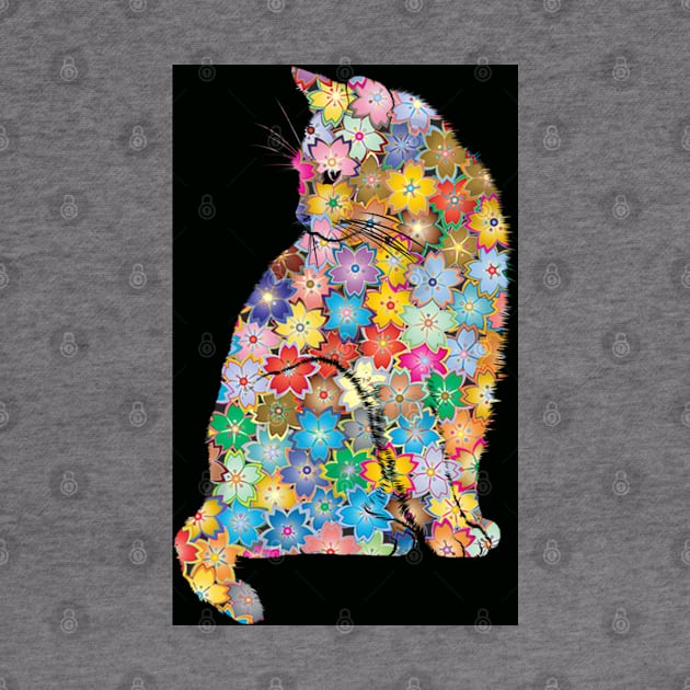 Floral Cat by misspoppie1914